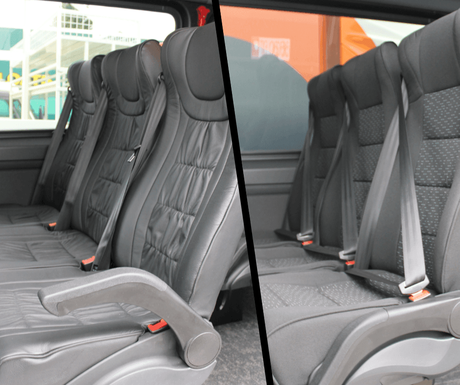 Cloth or Leather seating options